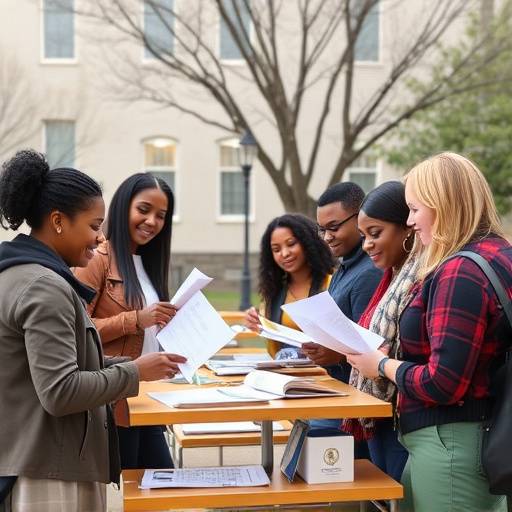 Community members attending a HopeEd Uganda outreach program on financial literacy