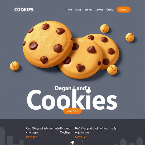 Graphic representing different types of cookies used on a website