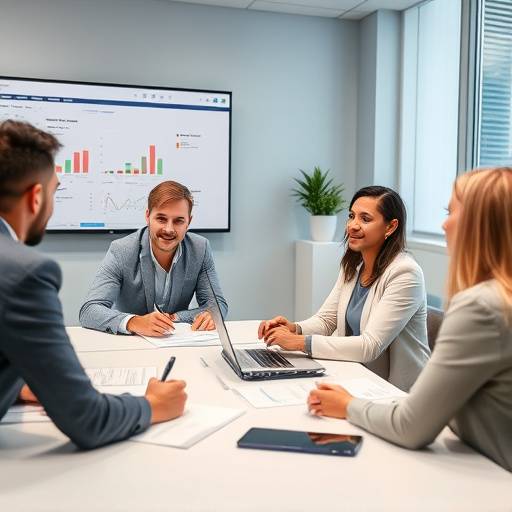 Participants engaged in a business management workshop, learning about financial planning and marketing strategies