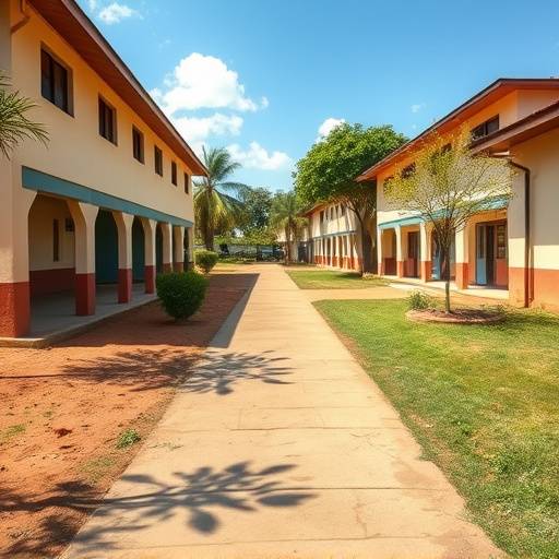 The HopeEd Uganda campus, showing accessible pathways and ramps